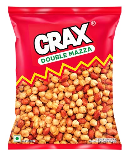 Crax Double Mazza Namkeen 160g/171g |Crispy Crunchy, Protein-Packed | Roasted Peanuts &…