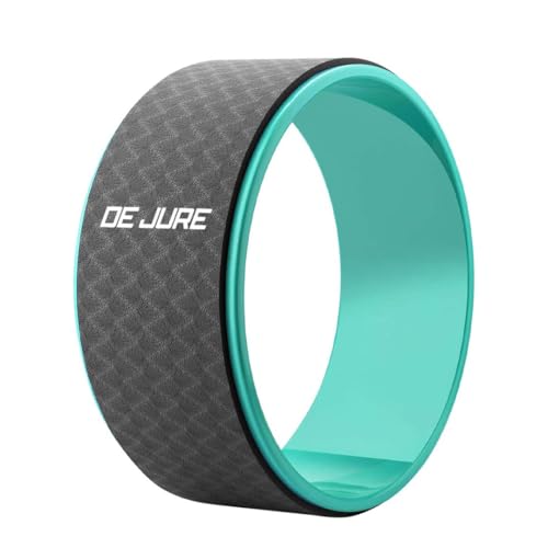 De Jure Fitness Yoga Wheel | Ideal for Stretching, Backbends, Exercise, Deep Tissue Mas…