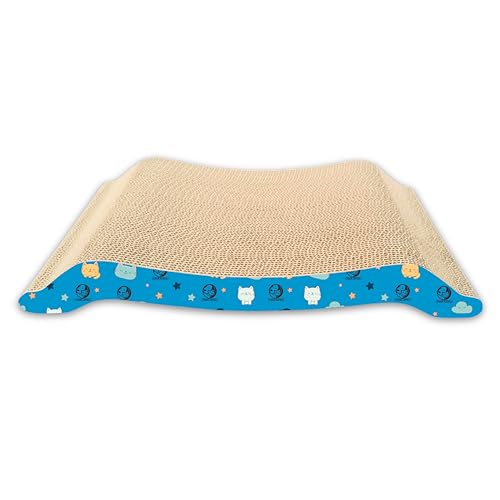 Foodie Puppies 2-in-1 Reversible Cat Scratcher Pad with Catnip for Cats & Kittens - (Br…