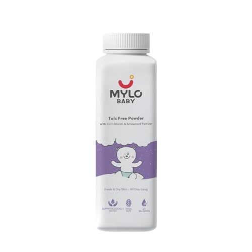 Mylo Care Talc-Free Baby Powder with Corn Starch | Made Safe Australia Certified | Abso…