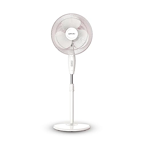 Bajaj Frore Neo 400 MM Oscillating Pedestal Fan For Home | Aerodynamically Balanced Bla…