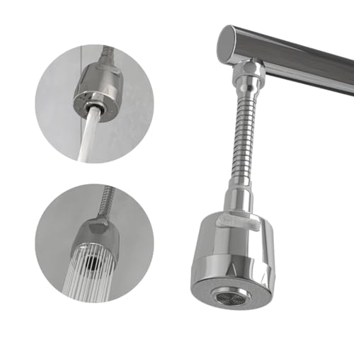 WaterScience Tap Extension for Kitchen Sink, 2 Flow Modes, Flexible Faucet Extender, Ae…