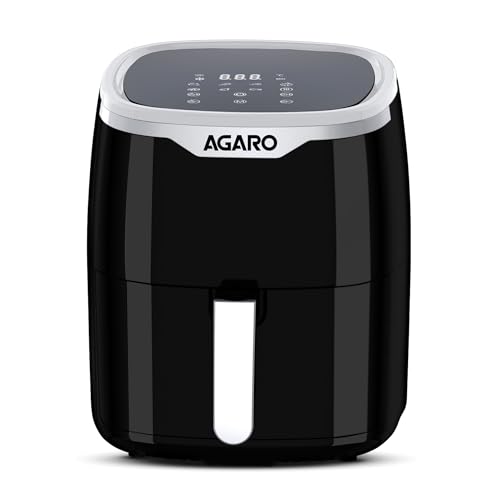 AGARO Galaxy Digital Air Fryer For Home, 4.5L, Electric Air Fryer, Convection Oven, 140…