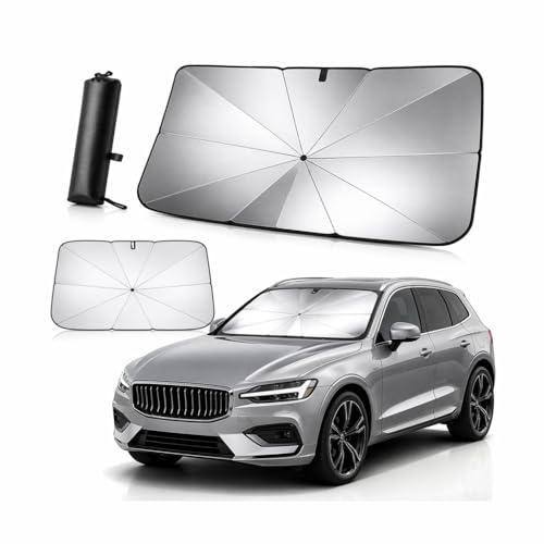 Sulfar Car Sun Shade,for Car Front Windshield, Umbrella Sun Shade Cover, Foldable UV Re…