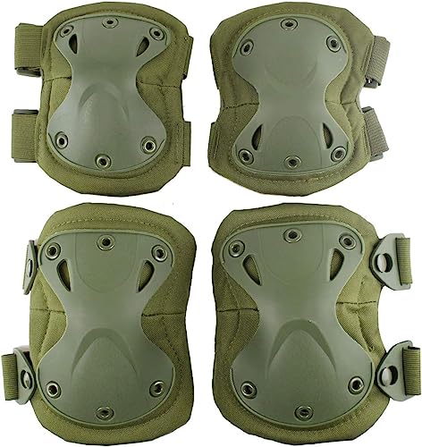 TrekEaze Tactical Knee and Elbow Pads - Professional Protective Pad Army Combat Outdoor…