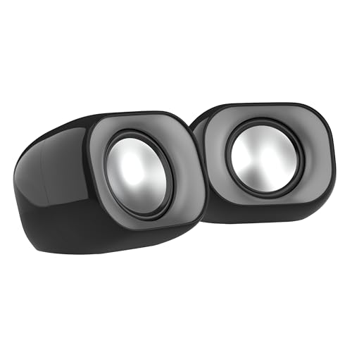 HP DHS-2111 Wired Speaker, 2-Channel Surround Sound, 3.5mm aux connectivity, PC and Pho…