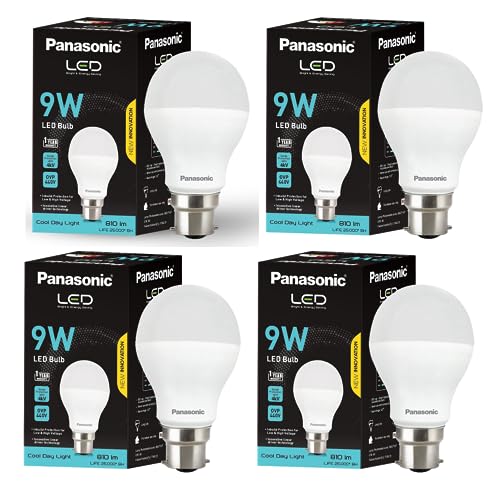 Panasonic Dura Saver 9W Bulb, B22 LED Bulb Base For Home & Office, 1 Year Warranty, Ene…