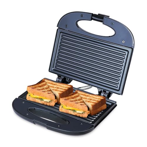 Bajaj New SWX 400 2-Slice Sandwich Grill Toaster | Non-Stick Coating Plates | Buckle Cl…