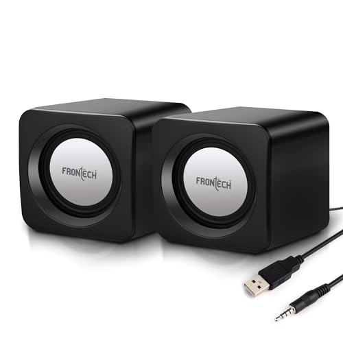 FRONTECH 2.0 Multimedia Speakers with USB Power, AUX Connectivity & Volume Control (SPK…