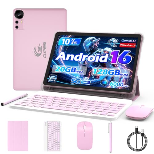 CUPEISI Android 13 Tablet 10 inch 12GB RAM+128GB ROM/1TB Expandable Tablet, Bluetooth,…