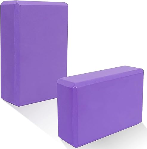 NETXE High Density Foam Yoga Block Brick Set of 2 for Improve Strength, Aid Balance, an…