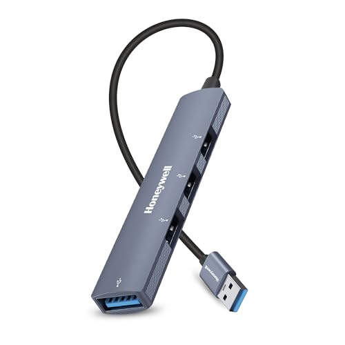 Honeywell Newly Launched 4-in-1 Ultra Slim USB Hub 1xUSB 3.0 & 3 x USB 2.0 Ports, 30cms…