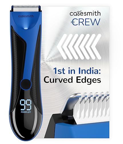 Caresmith Crew Manscaping Rechargeable Body Trimmer For Men | Curved Edges for Extra Sa…