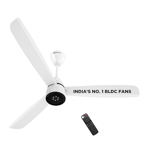 atomberg Renesa Enzel 1200mm BLDC Ceiling Fan with Remote | 5 star | Advance Air+ Techn…