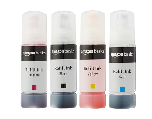 amazon basics Compatible Ink Bottle for Epson L3110,L3150,L3250,L3252 L3115,L3116,L3101…
