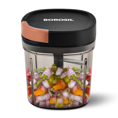 Borosil EazyPull Chopper with 6 Blades, Pull Chopper with Durable String, Mini Chopper…