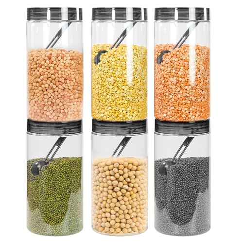 PEARLPET Plastic Containers for Kitchen Storage | Plastic Container Set with Spoon | BP…