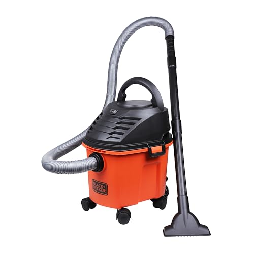 BLACK+DECKER BDWD08-B1 Wet and Dry Vacuum Cleaner with Cannister Body, 1000 W, Powerful…
