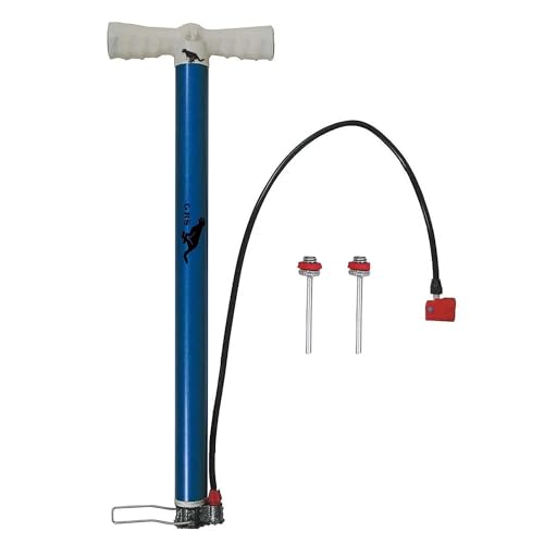 GRS P101A High Pressure Steel Air Pump Inflatable Air Pump Floor Air Pumps with 2 Needl…