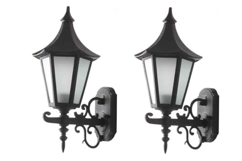 Kiyah Lights B22 Holder Cast Aluminium Black Tecture Finished Wall Lamp Home Decorative…