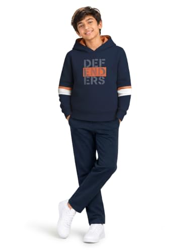 HELLCAT Trendy Printed Cotton Blend Hoodie T-shirt Jogger Trackpant Clothing Set for Bo…