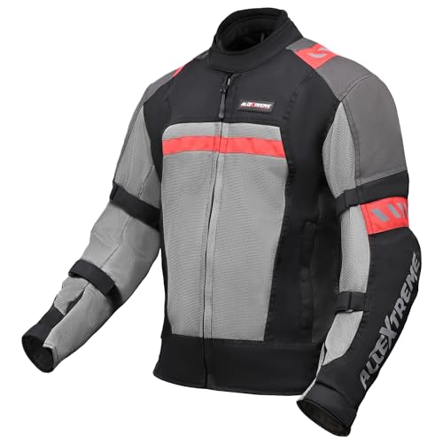 AllExtreme BAZOOKA Unisex All weather Adult Motorcycle Riding Jacket with Impact Protec…