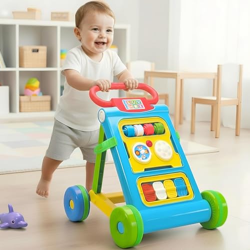 Mama Luv Mee Baby Activity Walker Learning Push Walker for Babies 6 to 18 Months, Folda…
