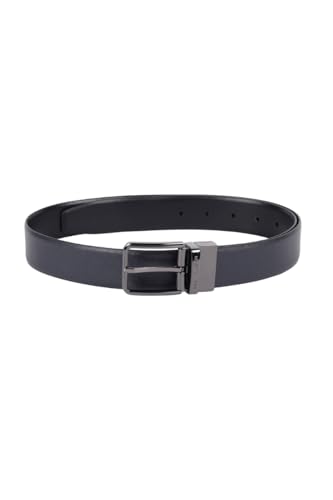 Van Heusen Leather_Mens__Belt_(Vhblgrgff200013_Navy With Black_Xl)