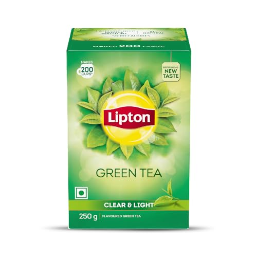 Lipton Green Tea, Clear & Light, 250gm, for Weight Loss, with Catechins to Boost Metabo…