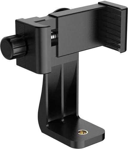 INEFABLE Tripod Mount Adapter 360-Degree Cell Phone Holder with Adjustable Clamp Phone…