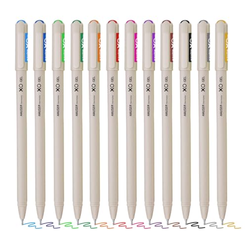 Hauser XO Multicolor Gel Pen with Hard Box Case | Sleek Body & Minimalistic Design | Ma…