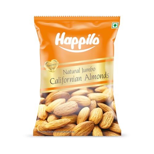 Happilo Natural Popular Californian Almonds 400g | Badam Giri, Healthy Snacks, Dry Frui…