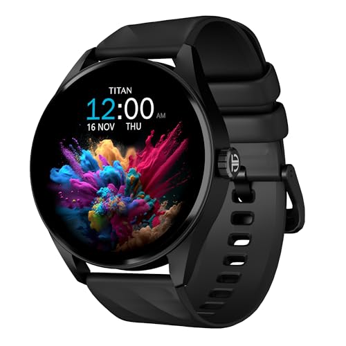 Titan Crest 1.43” AMOLED Smart Watch with BT Calling, AI Morning Briefs, Functional Cro…