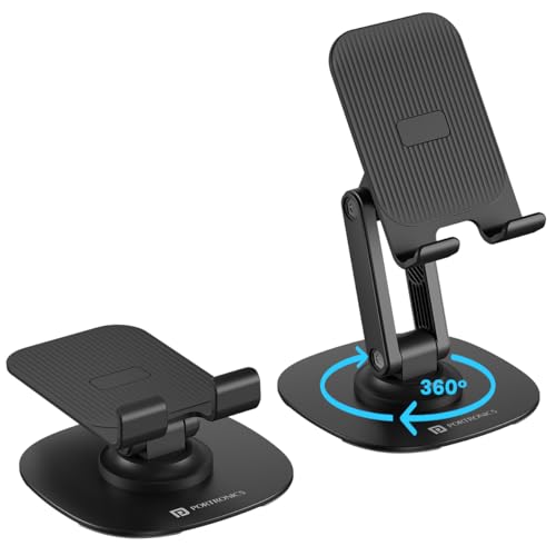 Portronics Mobot III 360° Rotatable & Foldable Mobile Phone Holder With Stable Metallic…
