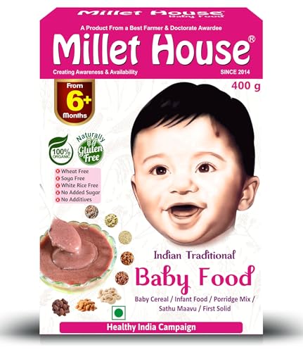 Millet House Baby Food | 100% Organic Indian Traditional Multi Grain Baby Porridge Natu…