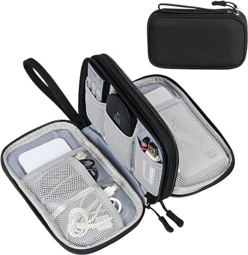 SaleOn 8.3x5 Inch Tech Pouch Organizer with 1 Year Warranty – Portable Storage Organize…