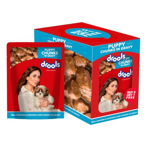 Drools Puppy Wet Dog Food (150g x 6 Packs) Total 900g | Real Chicken & Chicken Liver Ch…