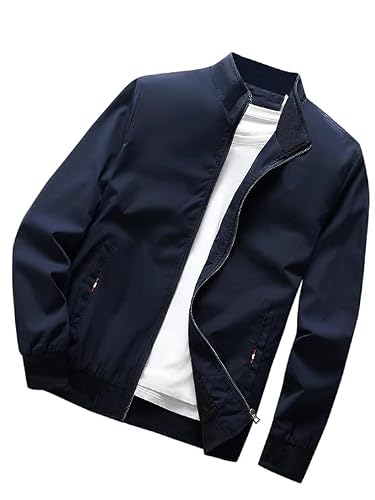 TAGAS Men's Regular Jacket Fit For Casual Wear || Low-Cut Standing Collar || Full Sleev…