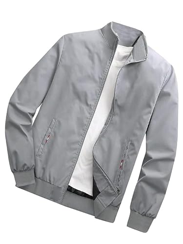 TAGAS Men's Regular Jacket Fit For Casual Wear || Low-Cut Standing Collar || Full Sleev…
