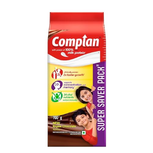 Complan Nutrition Drink Powder for Children, Royale Chocolate Flavour,700 grams Carton|…