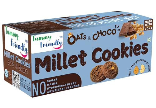 Tummy Friendly Oats Chocolate Millet cookies for Kids Adults. Millet Biscuits, Ragi, Ja…