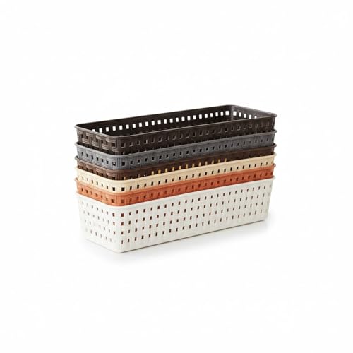Oblivion Wardrobe Organizer for Storage 6 Pcs - Plastic Multipurpose Desk Organizer Tra…