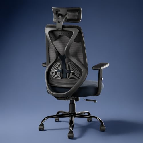 CELLBELL C190 Berlin Office Chair, High Back Mesh Ergonomic Home Office Desk Chair (Bla…