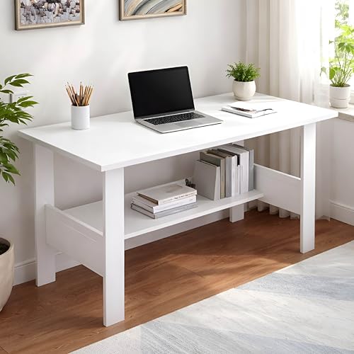 Wakefit Study Table | 1 Yr Warranty | Study Table with Book Shelf, Computer Table for H…