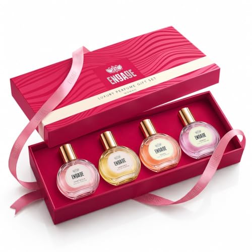Engage Luxury Perfume Gift Set for Women 80ml (20ml x 4)|4 Unique EDP Fragrances|Long L…