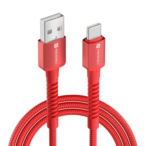 Portronics Konnect X 60W 6A USB-A to Type C Fast Charging Cable With WARP/DASH/VOOC/Sup…