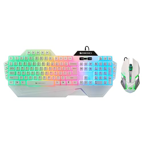 ZEBRONICS Optimus Gaming Keyboard & Mouse Combo, Braided Cable, Gold Plated USB, Upto 3…