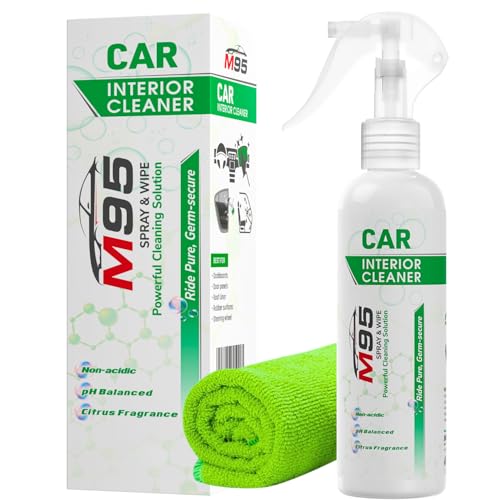 M95 Car Interior Cleaner, Seat Cleaner, Citrus Scent, Removes Stains, Frozen Dirt & Ger…