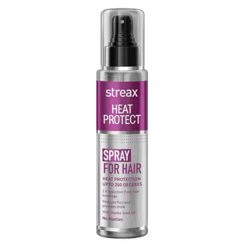 Streax Heat Protectant Spray for Hair - 100 ml, Hair Styling Spray for Women & Men I He…