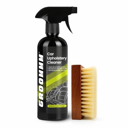 Groommm Total Car Interior Cleaning Kit 500ml – Upholstery & Fabric Cleaner Spray With…
